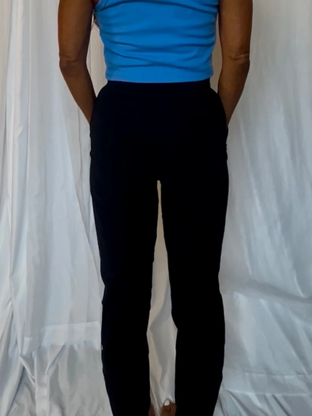 Lululemon Black Stretch Jogger Pants Size 4 Athletic Travel Lounge Joggers